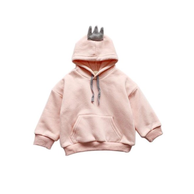 女の子 フード パーカー 秋 冬 3色 Dyh海外子供用品