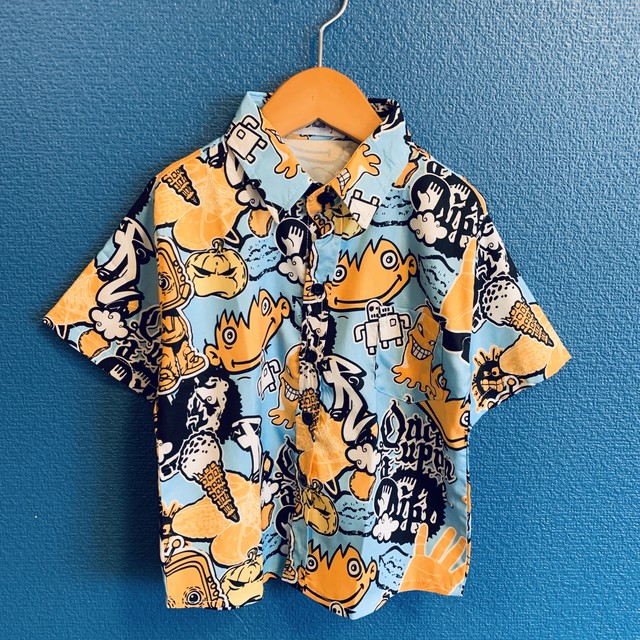 ストリートアートキッズアロハシャツ