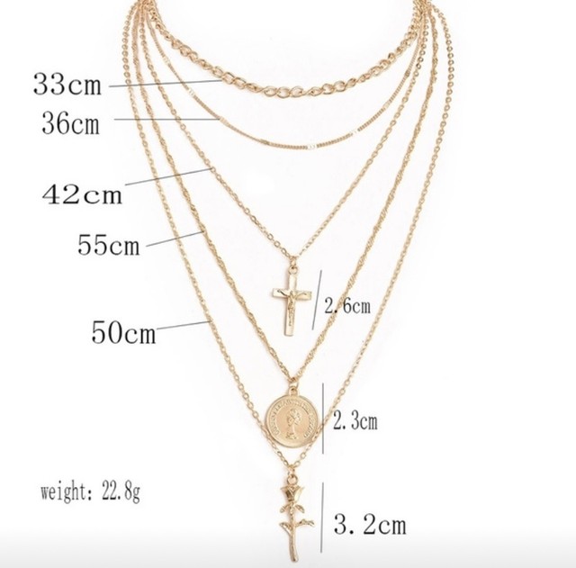 即納 クロスモチーフネックレス Cute Poison