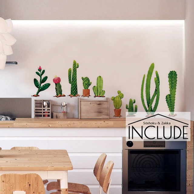 ウォールステッカー ウォールシール サボテン 柱サボテン 多肉植物 シャコバ ヒボタン Saboten 南米 大陸 ペルー チリ アルゼンチン メキシコ フィルム 汚れ防止 表面処理 Diy デザイナーズ インテリア デコアップ リメイクシート 壁シール 北欧 壁紙 Kabe Kawaii