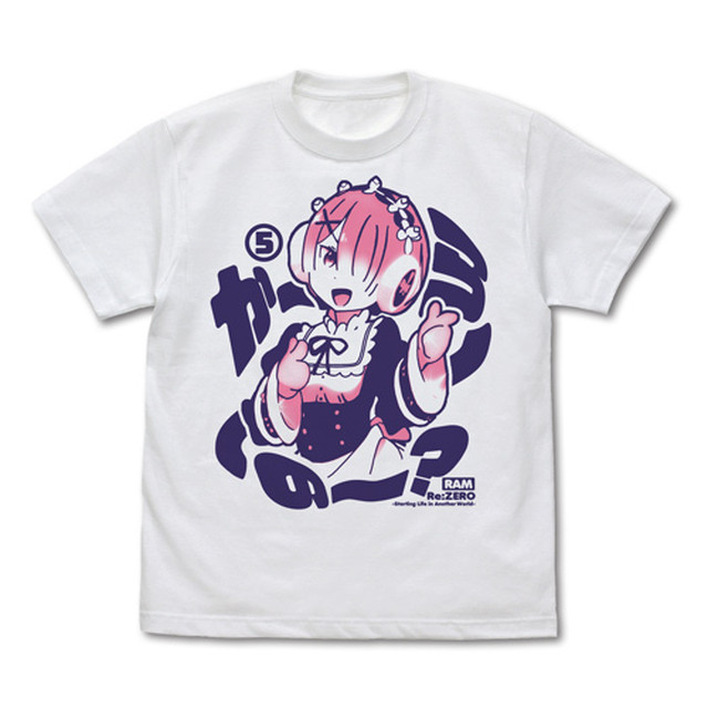 Re ゼロから始める異世界生活 リゼロ ラムの か ら の Tシャツ ホワイト Lサイズ クリックポスト対応 アニメグッズ専門店 ｈｏｂｂｙ ｂａｃｋｅｔ