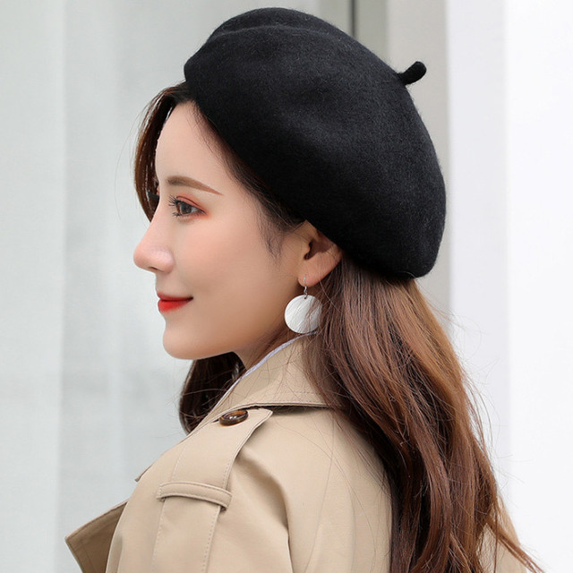 ベレー帽 レディース 送料無料 秋冬 ウール ベレー帽 レディース ハット 帽子 アクリル 暖かい ウール 秋冬 全12カラー クリックポストで送料無料 Rf Style