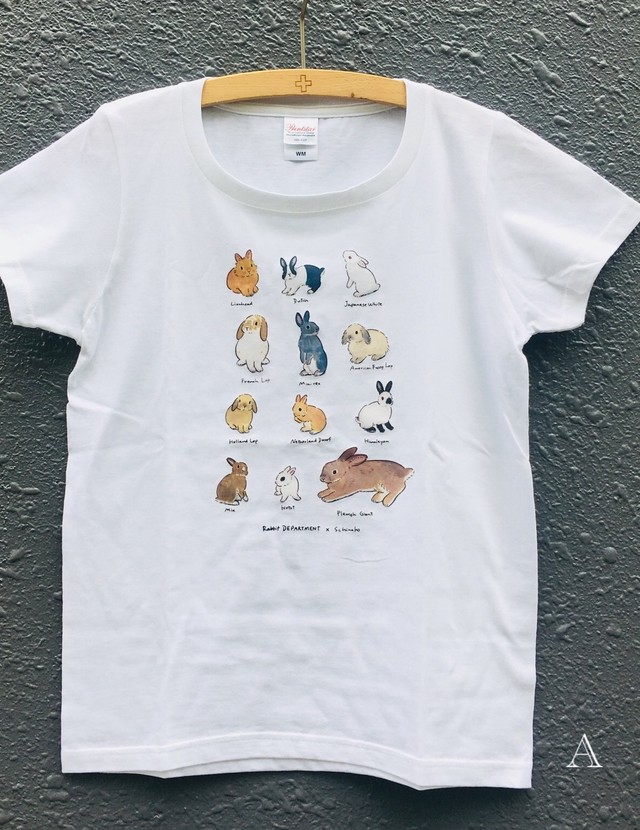 森山標子イラストオリジナルtシャツ ラビットデパートメント Rabbit Department うさぎ雑貨