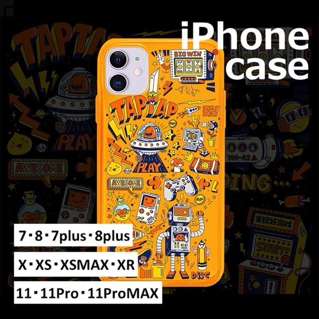 送料無料 Iphoneケース ネオンカラー 英字ロゴ ロボ ゲーム 面白い 7 8 7p 8p Xs Xsmax Xr 11 11pro 11promax スマホケース スマホカバー アイフォン プレゼント 個性的 スマホカバー タブレットカバー 通販専門店 送料無料 Iphone Ipad スマホ タブレット