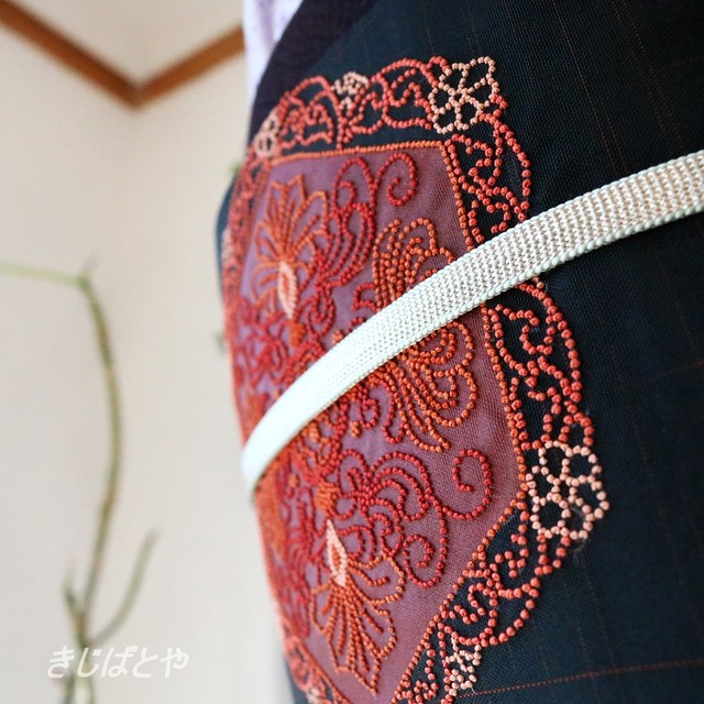 最高 藤林徳扇 紬 相良刺繍の付け下げ 作家もの | www.oitachuorc.com