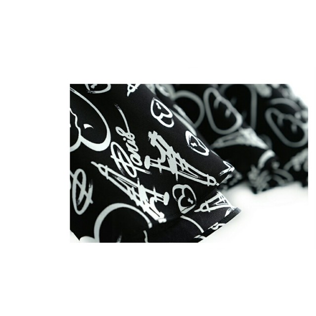 送料無料 スーツセットアップ 白 黒 ジャケット ロゴ ハートティアードワンピース Ladysuitwear