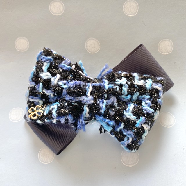 ツイード グログラン リボンバレッタ F 2 Un Sourire