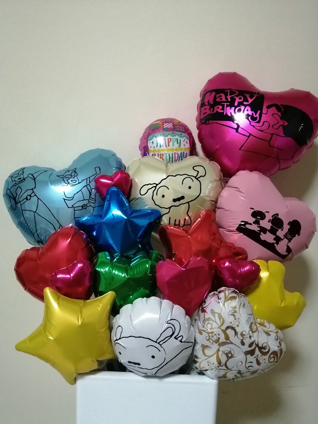 ｵｰﾀﾞｰﾒｲﾄﾞ ｸﾚﾖﾝしんちゃん happy birthday higs balloon to cherish eternally