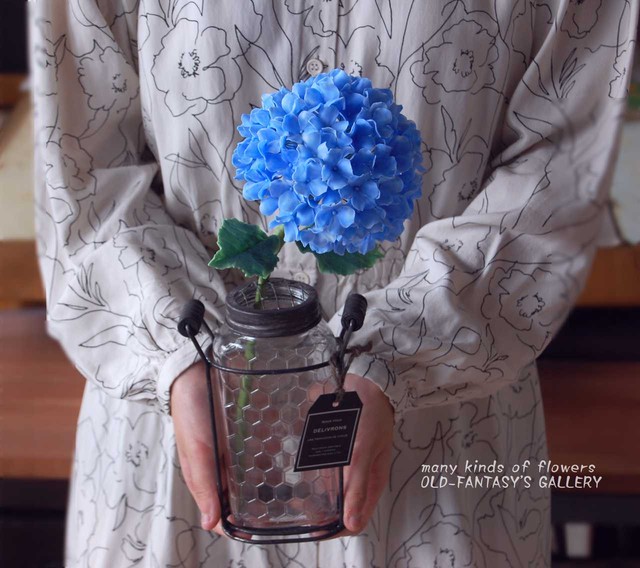 クレイ紫陽花アレンジメント Oldfantasy