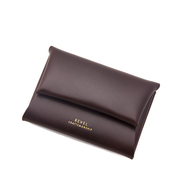 折革ミニ財布 - S.WALLET バーガンディ