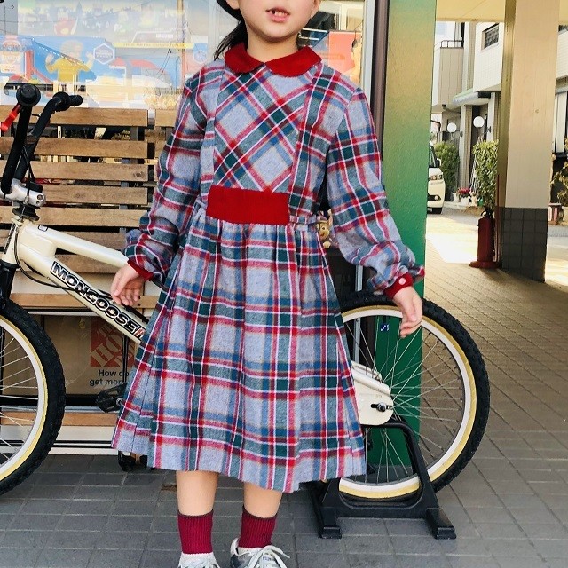 Used ヨーロッパ古着 80sドレス 140 Churchill Kids Wear