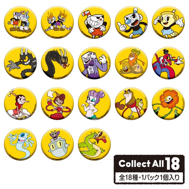 CUPHEAD ( カップヘッド ) ボタンカンバッジコレクション / エンスカイ