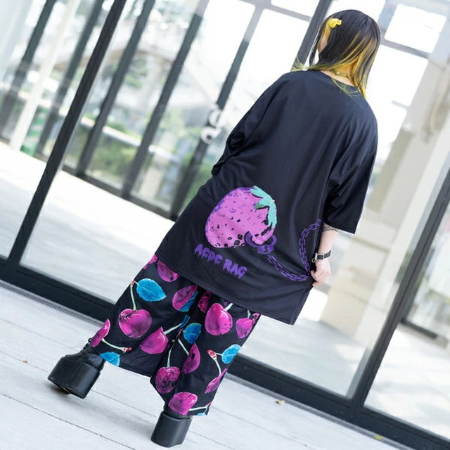 天使と悪魔 ゴスロリ シャツ 半袖 ぬいぐるみ 病みうさぎ ネロ ヒュージ 病み可愛い ストリート系 黒ゴス 地雷系 メンヘラ オルチャン 原宿系 10代 代 天使と悪魔 サブカル系ファッション Seasonz