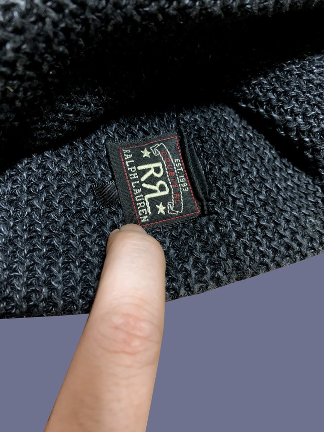 Rrl Ralph Lauren Black Indigo Knit Cap ダブルアールエル ブラック インディゴ ワッチ キャップ Countercc