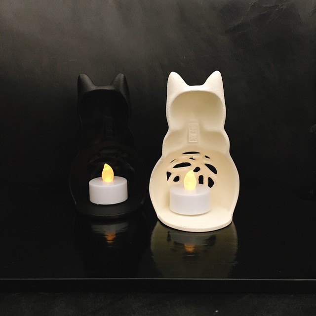 残り１点 南部鉄器 福猫キャンドルシェイド 黒kuro Good Luck Cat Candle Shade Ikiya 粋や 水引アクセサリーと日本品質雑貨 食品の専門店