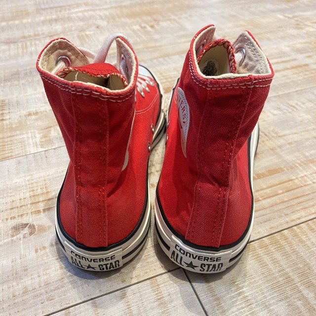 Converse All Star コンバース スニーカー ハイカット 赤 25cm Slat Albatross Vintage