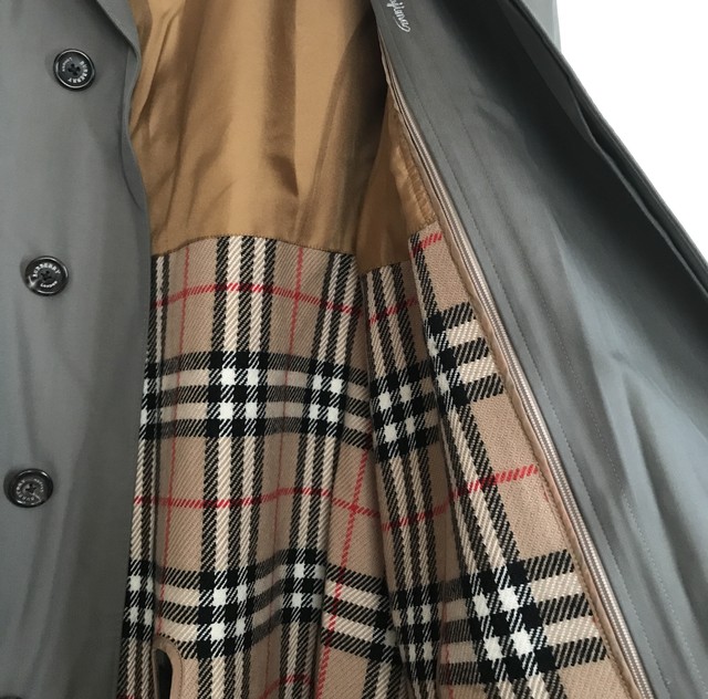Burberry バーバリー ロンドン ライナー付きトレンチコート メンズ グレー 良品 Aspiration01