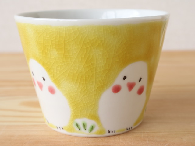 白文鳥さんとインコさん そばちょこ