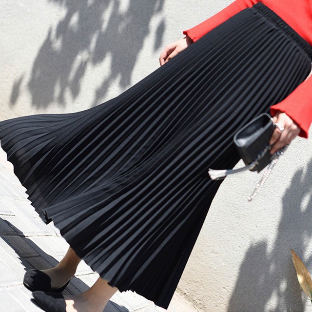 マキシ丈 プリーツ ウエストゴム フレアスカート プリーツスカート レディース ロングスカート 春夏秋冬 マキシスカート ハイウエストスカート ネット通販 購入 激安 10代 代 30代 40代 春 夏 Roprot ロプロット ファッション レディースアパレル販売 ギフトショップ