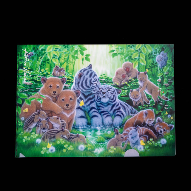 クリアファイル 森の動物たち 西野健太郎アートショップ