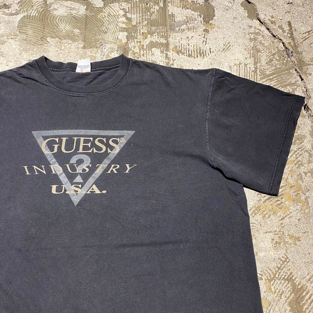 90s Guess ゲス ロゴ プリント Tシャツ L Slut Albatross Vintage