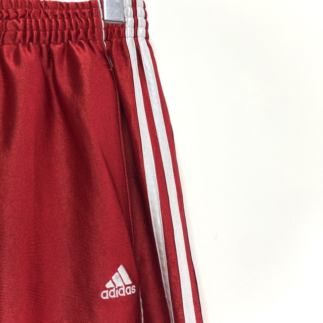 アディダス Adidas ハーフパンツ 古着 バスケ ストライプ 刺繍 ロゴ バスパン ジャージ ゲームパンツ 古着屋エバレット