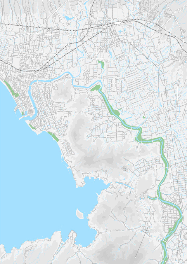 静岡 沼津 三島 Pdfデータ マップ作成素材 地図素材をダウンロードにて販売するお店 今八商店