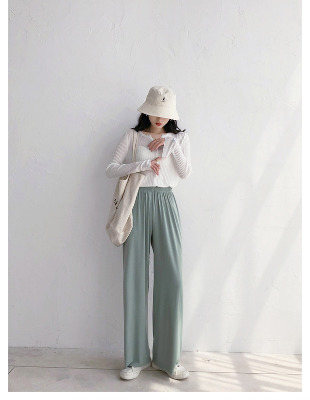 5色 サマーリラックスパンツ 楽ちんパンツ サマーパンツ ワイドパンツ ボトムス レディース ルームウェア おしゃれ こなれ感 2568 Sayurio レディースアパレル ファッション プチプラ アラサー アラフォー