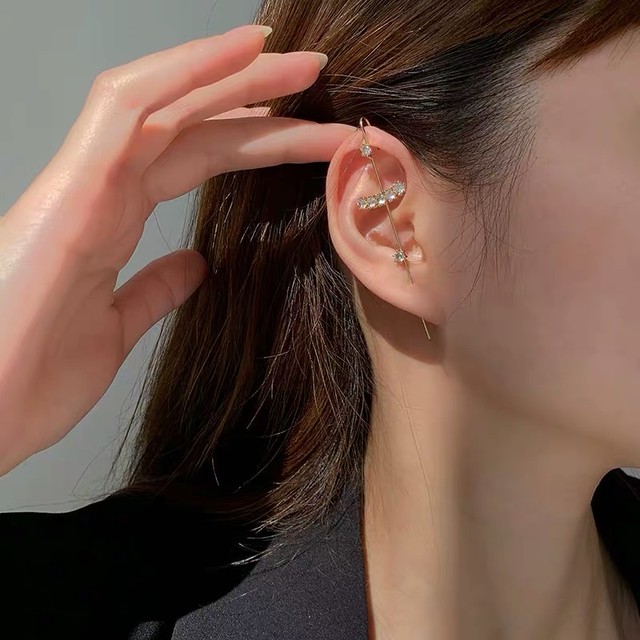 cross studs earrings