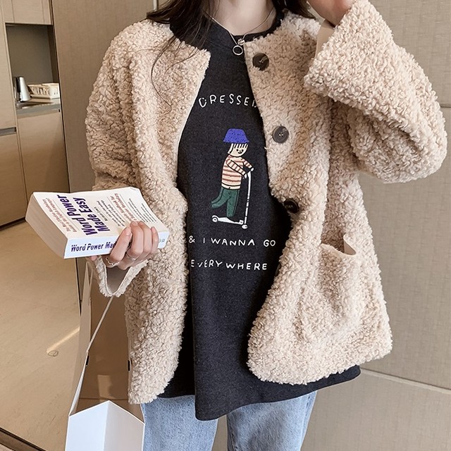 もこもこアウター ノーカラー ショートコート ハーフコート コクーン 冬服 通勤 レディース I0563 Aeka Clothet For Worker もこもこアウター ノーカラー ショートコート ハーフコート コクーン 冬服 通勤 レディース I0563 Aeka Clothet For Worker