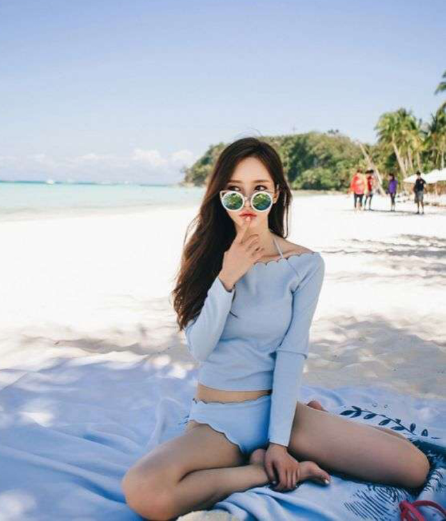 水着 レディース バンドゥビキニ スカラップ 夏モデル サマー ビーチ 白 浜辺 プール 海 リゾート Kirihara