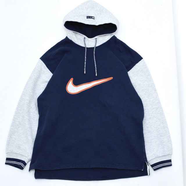 90's OLD NIKE big logo switching hoodie