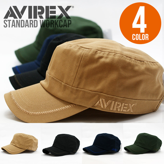ワークキャップ 帽子 メンズ Avirex Standard Workcap アヴィレックス 4色 Uv対策 ミリタリー インポートキャップ専門店 Next Intersection
