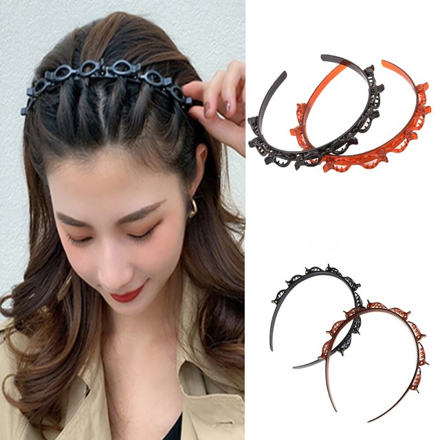 カチューシャ クリップ付 編み込み風 ツイスター ヘアアクセサリー レディース メンズ ヘアアクセ 髪留め まとめ髪 かわいい ユニセックス ちゅらネット にふぇーでーびる