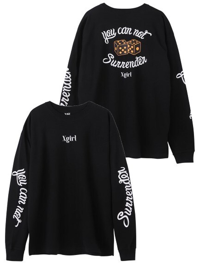 X Girl Dice Big L S Tee 長袖tシャツ ロンt ティーシャツ Xgirl Xg エックスガール Inception