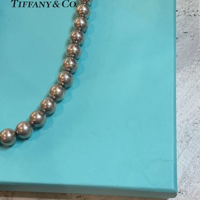 Tiffany Co ティファニー ハードウェア ボール ネックレス スターリングシルバー Number12