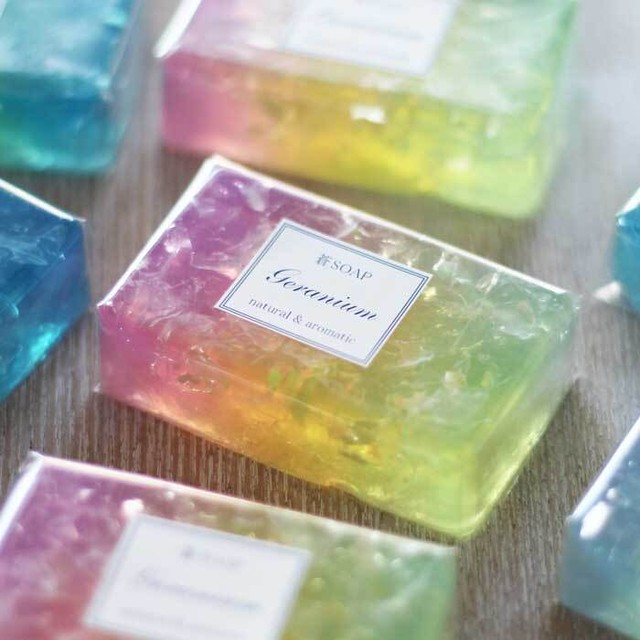 蒼soap 化粧石鹸 ラベンダー ゼラニウム オレンジの３種類 手づくり石けんの店ツクツク Natural蒼