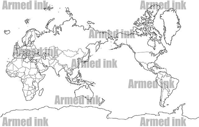 商用可素材 オセアニアの白地図セットを紹介 1coins