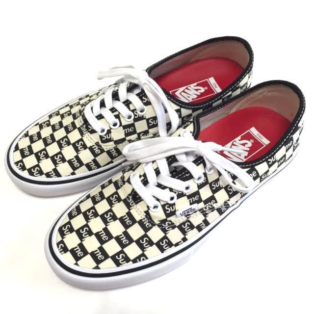 Supreme Vans Authentic Pro Checkers Black シュプリーム バンズ オーセンティックプロ チェッカー スニーカー Pretzels Skateboard And Culture