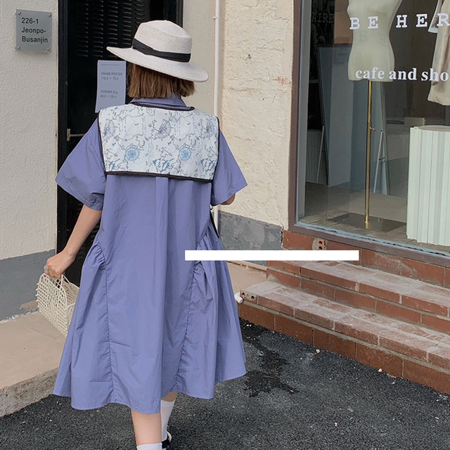 襟付きワンピース 膝丈ワンピース Aライン ワンピース フレアスカート レトロ カジュアル ガーリー フェミニン 韓国 オルチャン 韓国ファッション 新作 春夏 春 夏 Om 606 Musubi Me 韓国 オルチャン レディースファッションのお店