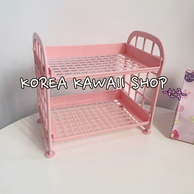 デスク収納ラック ピンク Korea Kawaii Shop