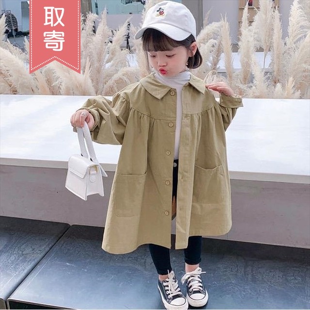 シャツジャケット ワンピース 可愛い 女の子 女子 お嬢様 お姫様 アウター コート 子供服 キッズ ベビー 羽織り お出かけ お呼ばれ フロントボタン 取寄 発送目安14 21日営業日 Laff Store For Baby Kids ベビー キッズ 子供服 ショップ情報 配送