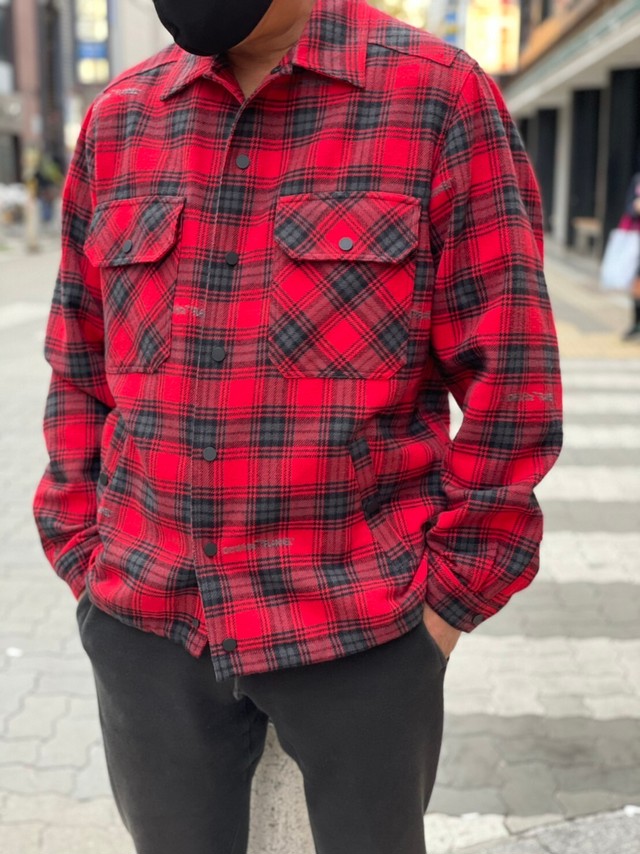 Off White オフホワイト Stencil Flannel Check Jacket Howome チェックジャケット メンズ Brillante ブリランテ