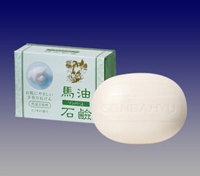 ソンバーユ 馬油石鹸 【ヒノキの香り】85g