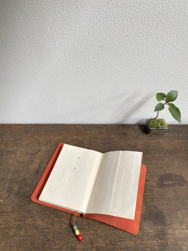 栃木レザーシンプルブックカバー 文庫本 深緑 京都山本製革店