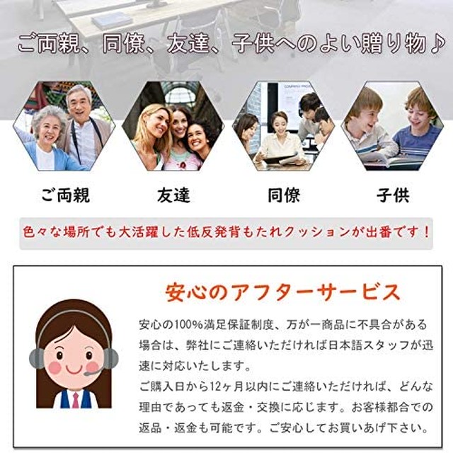 Jpcs Helesin 腰クッション 車用シートクッション メモリーフォーム オフィスクッション 椅子 車運転 取付バンド 調節可能 カバー洗える ブラック Japan Classic Store