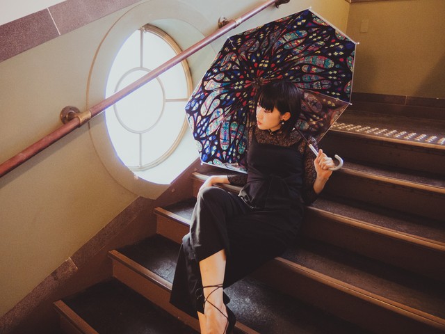 薔薇窓傘 アミアン大聖堂 Rose Window Umbrella Of Cathedral Basilica Of Our Lady Of Amiens 薔薇窓傘 Rose Window Umbrella