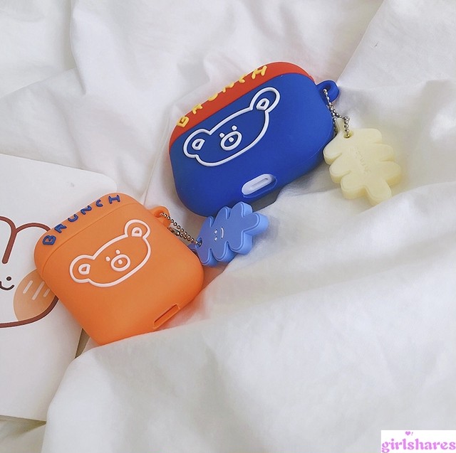 韓国 Brunch Brother Airpodsケース Airpods Proケース バイカラー 可愛い イヤホン収納ケース 第1世代 第2世代 第3世代 Apple エアポッドケース 男子 女子 ペア 親友とお揃い 人気ファッション小物 3colors Girlshares