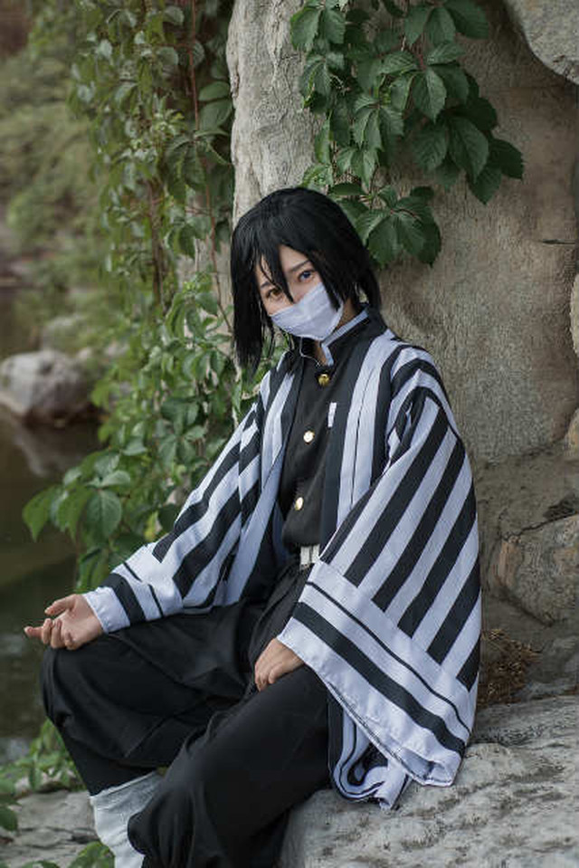 伊黒小芭内 いぐろ おばない コスプレ衣装 キッズサイズ コスプレ 子供 子ども キッズ 伊黒小芭内 いぐろ おばない き め つ や い ば 生地 コスチューム 衣装 なりきり 制服 着物 ハロウィン 七五三 パーティー プレゼント 100 110 120 130 140 150 ウイッグ