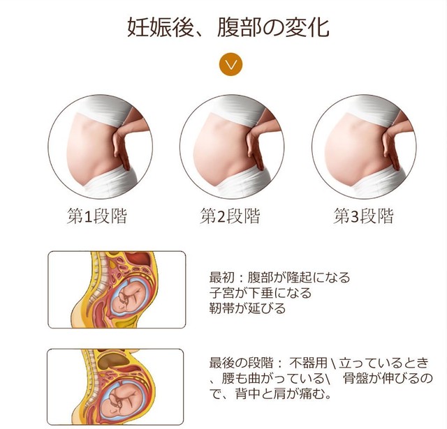 妊婦用ベルト 出産前 出産後のケアに 肌色 Smile Projects